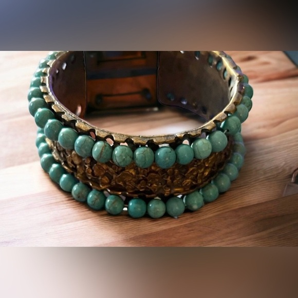 Boutique 2Pc Stunning Turquoise Ring & Bracelet Set - Picture 3 of 7